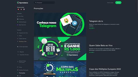 Sportsbet.io: aposte com R$/cripto e odds turbinadas! .